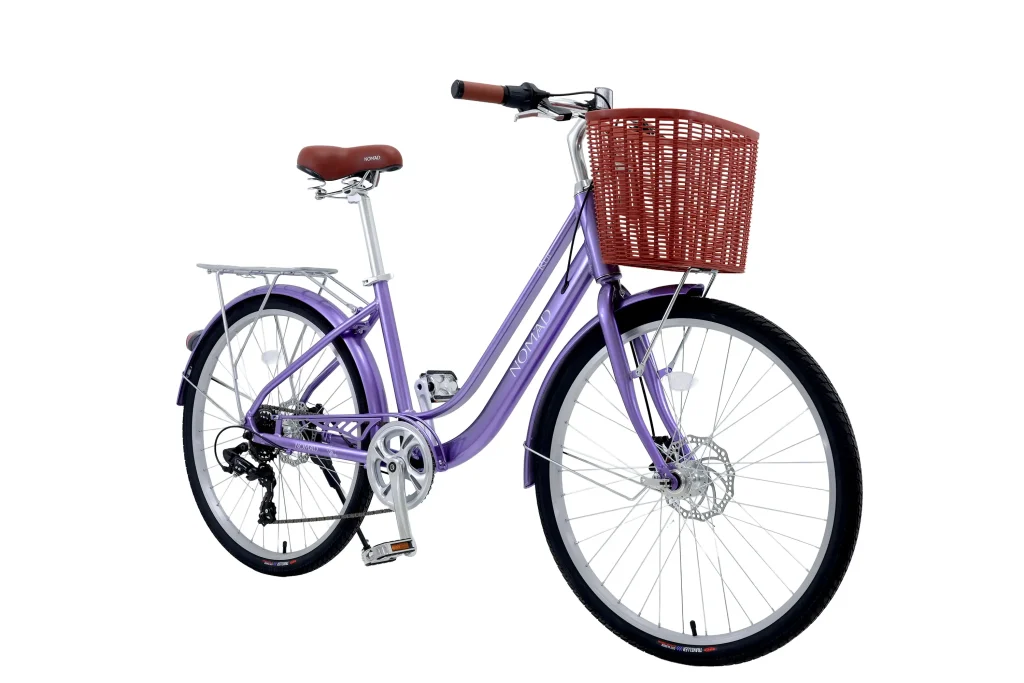 Bicicleta Paseo NOMAD aro 26 morado webp (2)